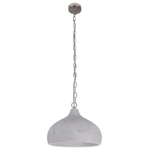 Cement / Satin Chrome Pendant