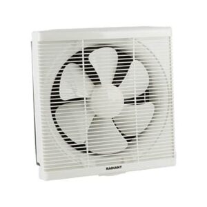 Extractor - Square - Wall / Louvre Fan - White - 48W Motor
