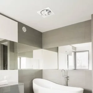 Extractor - Square - Wall / Louvre Fan - White - 36W Motor