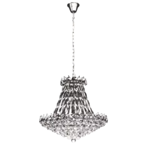 Topsy-Turvy - Crystal Pendant - Clear / Chrome