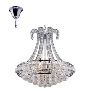 Octo - Crystal Pendant - Clear / Chrome