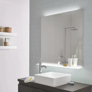 Cala - 5700K LED Bathroom Mirror - Illuminated Shelf / Cornice - Various Sizes