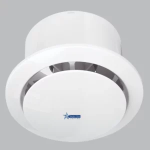 Round Large Bathroom Extraction Fan - 20W - White
