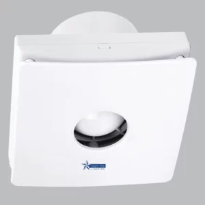 Square Large Bathroom Extraction Fan - 20W - White
