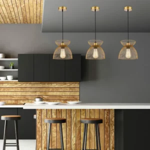 Aria - Iron Mesh Pendant - Various Colours